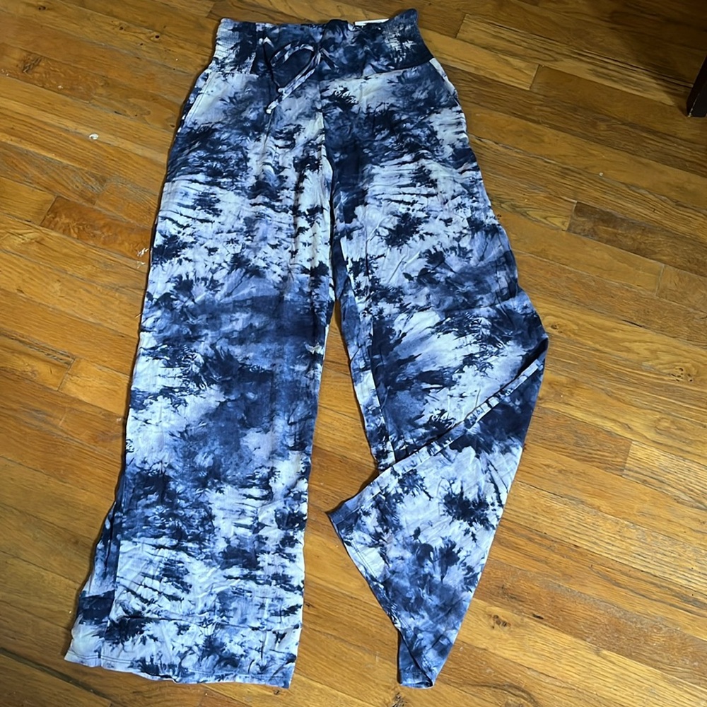 NWT Peace & Pearls Tie Dye Wide Leg Pants